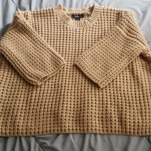 Thick knitted sweater